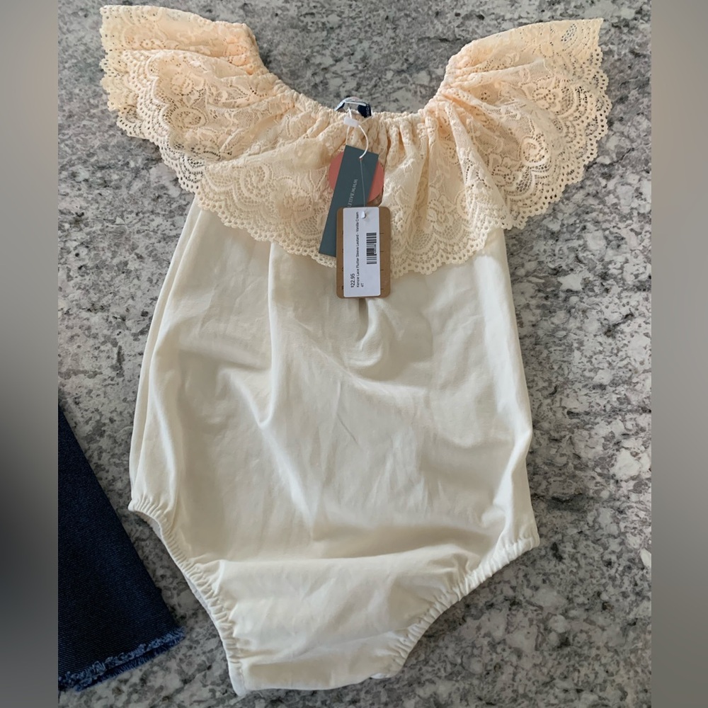 Baileys Blossoms 4T lace one piece top. Brand new never worn.